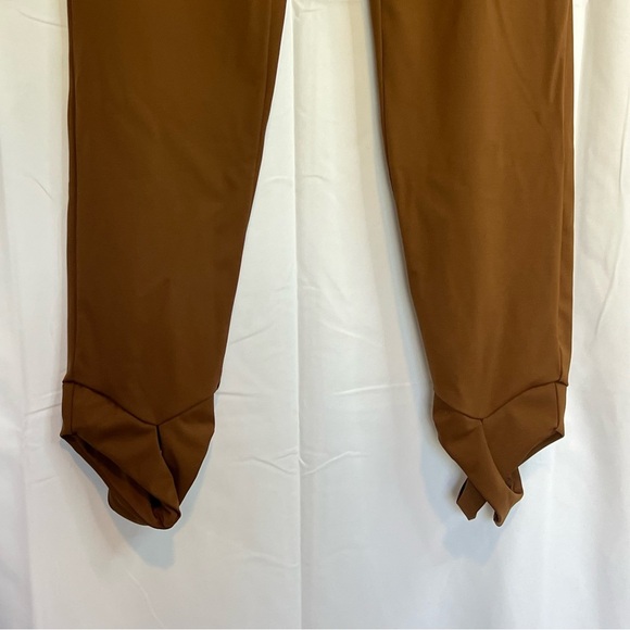 Devon Windsor Elsie High Waisted Cropped Workout Leggings Size LG Mocha Brown - Picture 6 of 8